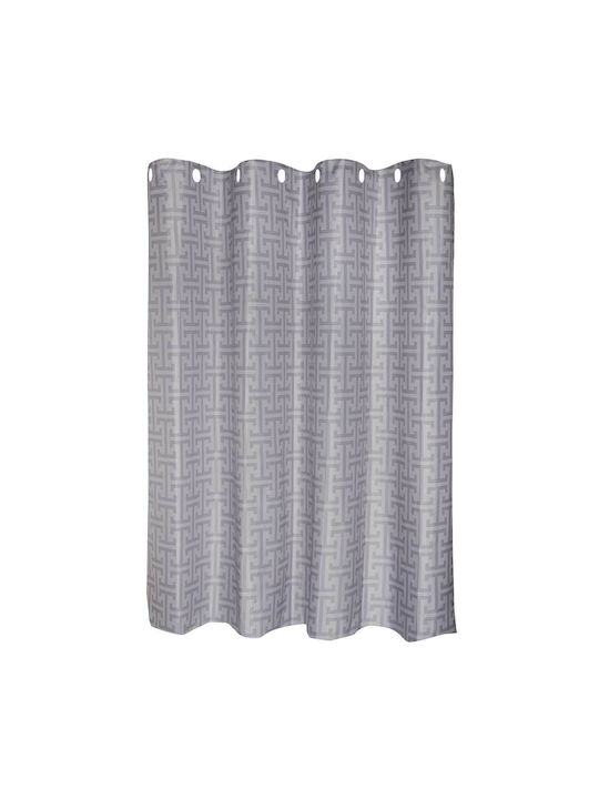 Greenwich Polo Club 3120 Duschvorhang Stoff 240x180cm Grey