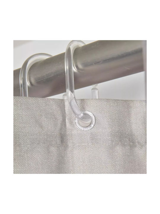Das Home 0808 Shower Curtain Fabric 240x180cm Taupe
