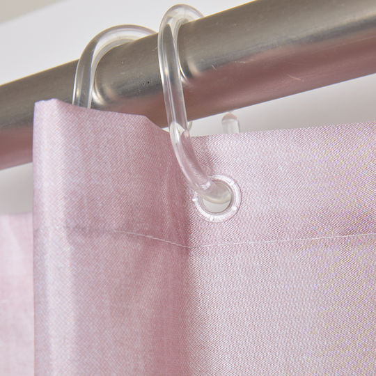 Das Home 0806 Shower Curtain Fabric 200x180cm Nude