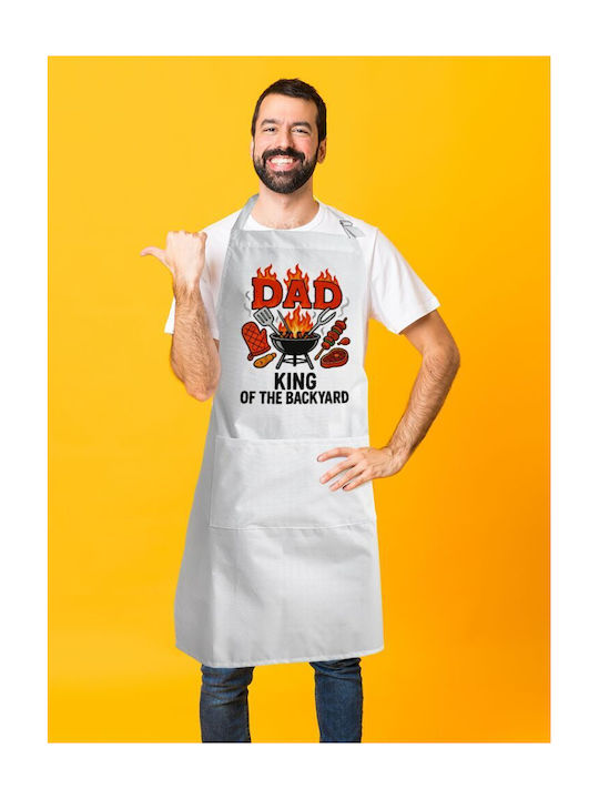 Koupakoupa Dad "king Of The Backyard" Ποδιά Κουζίνας 22x40cm KP30493
