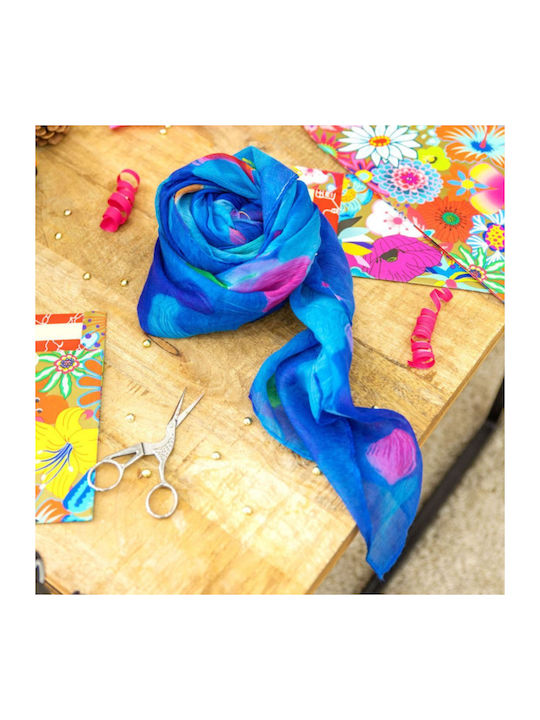 Pylones Blau Damen Pareo Blumen