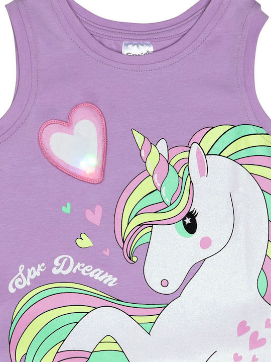 Kids' Set with Leggings Summer 2pcs Lilac