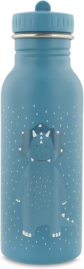 Trixie Kids Water Bottle Plastic Non Spill Mr Triceratops 500ml