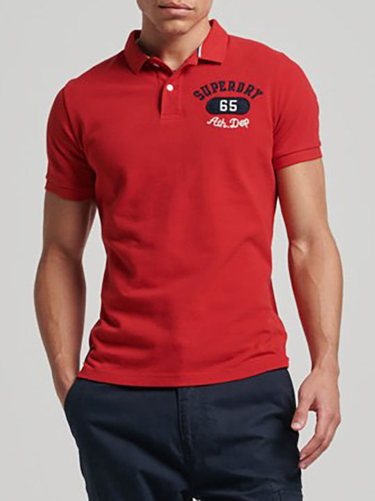 Superstate Polo Kurzarmbluse Rot