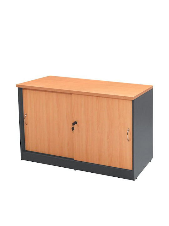 Kabinett Büro Sienna mit Schloss Cherry 100x45x69cm