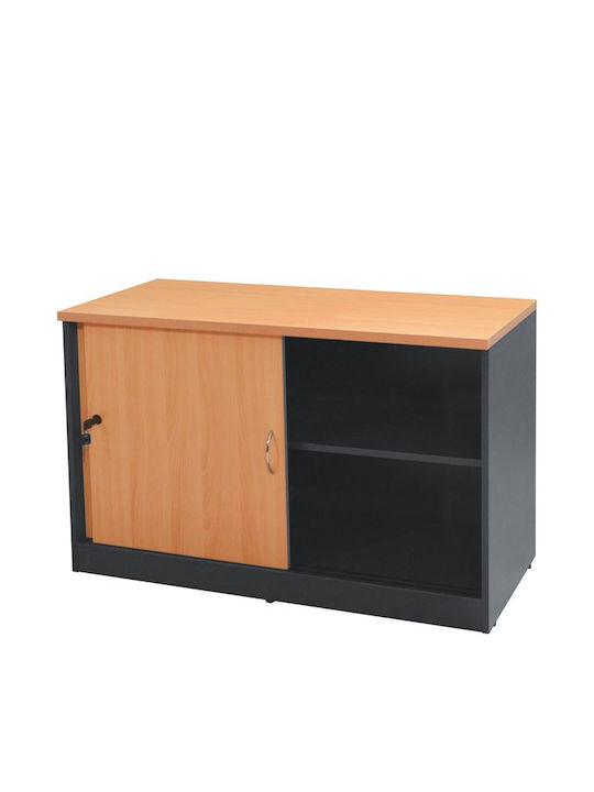 Kabinett Büro Sienna mit Schloss Cherry 100x45x69cm