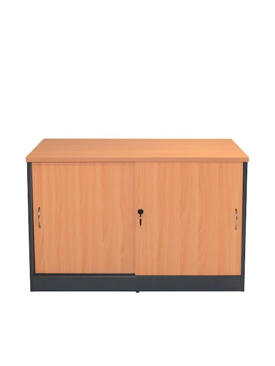 Kabinett Büro Sienna mit Schloss Cherry 100x45x69cm