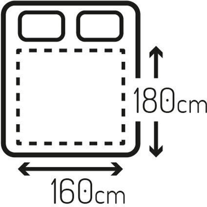Camry Double Electric Washable Blanket with Timer White 120W 160x180cm
