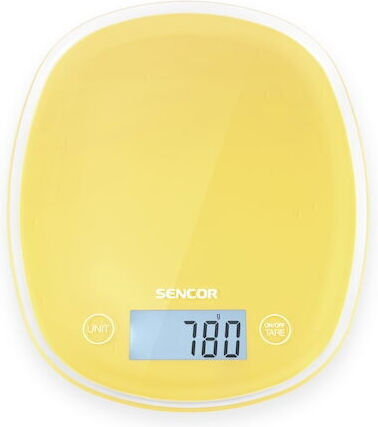 Sencor SKS 3 Digital Küchenwaage 1gr/5kg Gelb