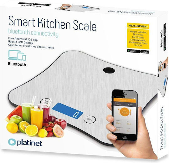 Platinet Digital Kitchen Scale Up To 5kg Gray