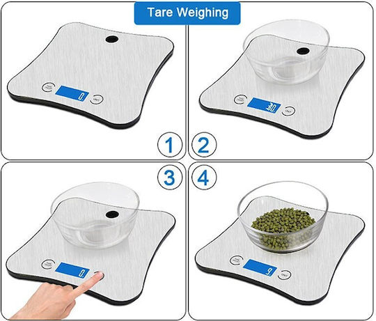 Platinet Digital Kitchen Scale Up To 5kg Gray