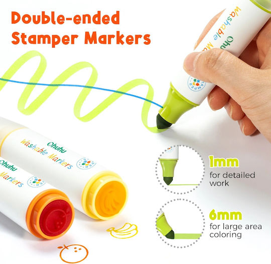 Ohuhu Kainani Bullet & Stamp 12 Water Markers Basic Colours