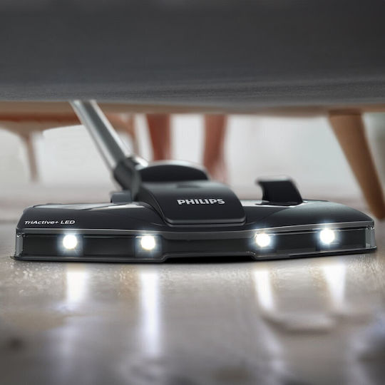 Philips Performer Staubsauger 900W Eingetütet 4Es Silber