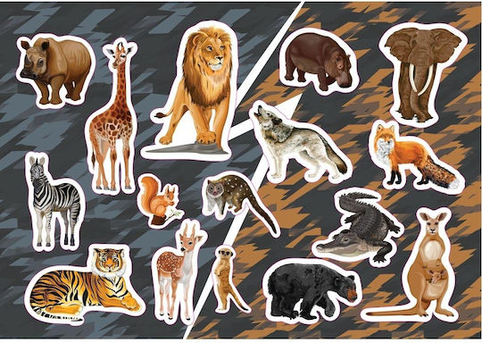Блок За Рисуване Спирала Самозалепващи Стикери & Шаблони A4 Wild 40л Must