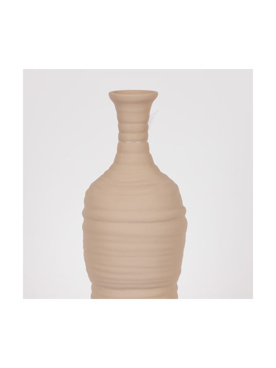 Decorative Vase Brown 12x11x41cm
