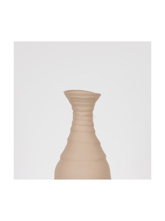 Decorative Vase Brown 12x12x48cm