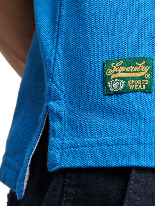 Superstate Polo Kurzarmbluse Blau