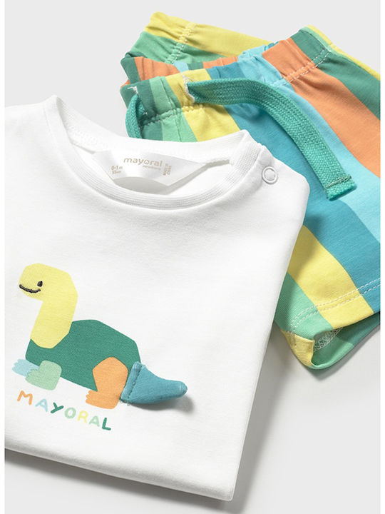 Kinder-Set mit Shorts Sommer 4Stück Green