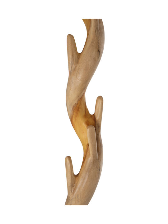 HomeMarkt Καλόγερος Μεταλλικός Καφέ 40x40x200cm