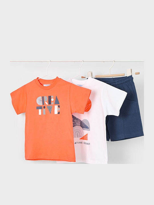 Kids' Set with Shorts Summer 3pcs Orange