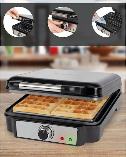 Profi Cook PC-WA 1241 Waffle Maker For Square Waffles 4 Waffles 1200W