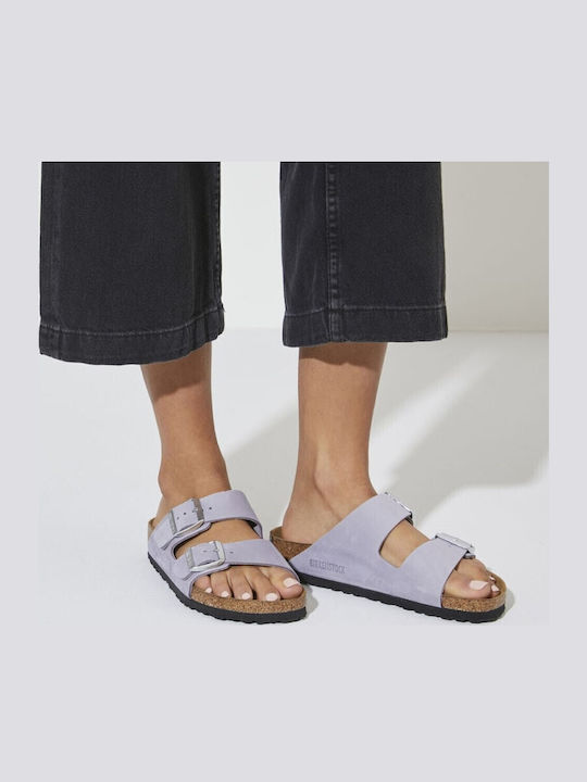 Birkenstock Arizona Soft Footbed Δερμάτινα Σανδάλια Purple Fog Birkenstock Arizona Soft Footbed Δερμάτινα Σανδάλια Purple Fog