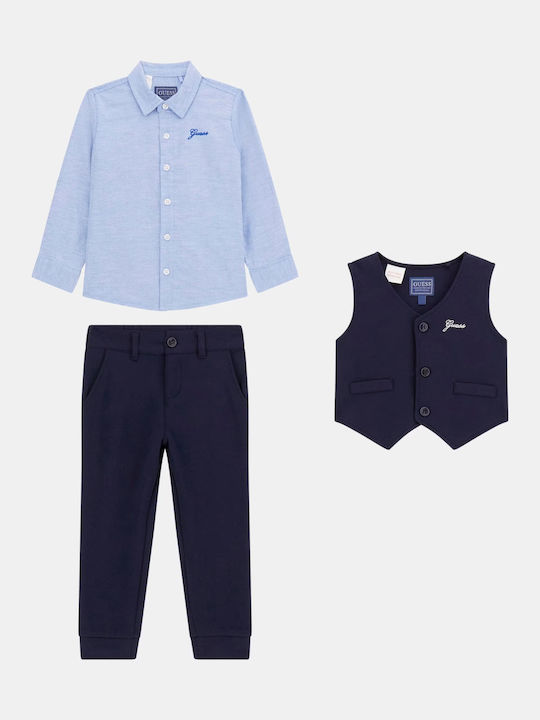Kids' Set with Pants Winter 3pcs Blue
