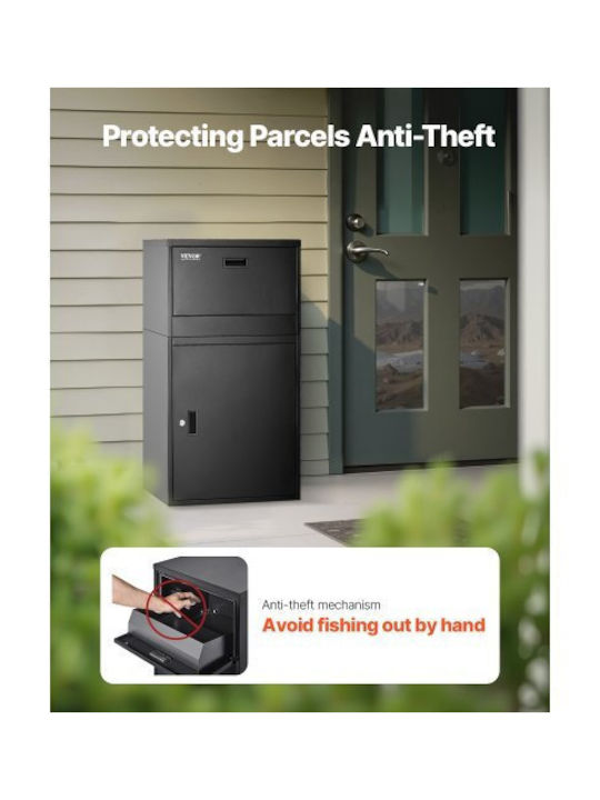 Vevor Outdoor Mailbox Metallic in Black Color