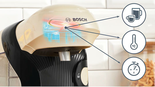 Bosch Style Pod Coffee Machine Tassimo Pressure 3.3bar Beige