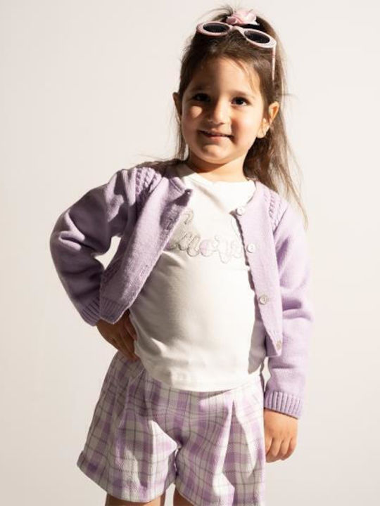 Kids' Set with Skirt Winter 3pcs Lilac