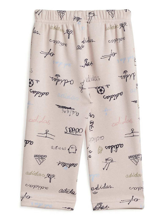 Set pentru copii cu pantaloni Iarnă 2buc Roz Brand Love