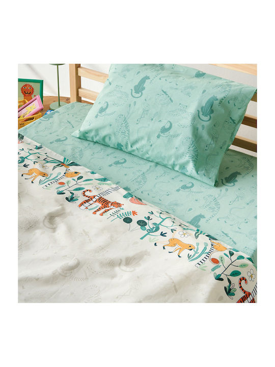 Kentia Selva A Kids Cotton Pillowcase Set 50x70cm Turquoise