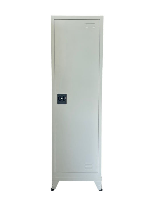 Dulap Metalic Unică Foaie Cu Posibilitate De Blocare Cu 4 Rafturi 40x40x180cm