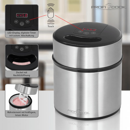 Profi Cook PC-ICM 1140 Ice Cream Maker 1.8lt Silver