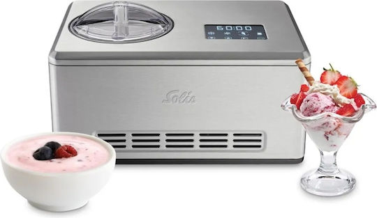 Solis Gelateria Pro Touch Παγωτομηχανή 1.5lt Ασημί
