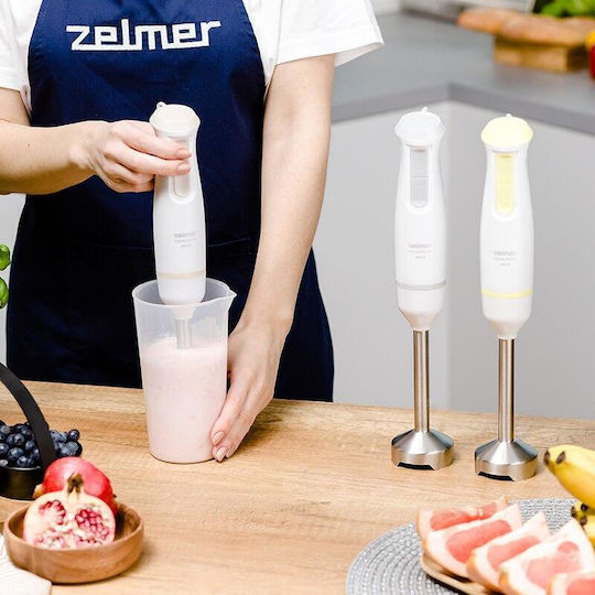 Zelmer Handmixer mit Inox-Stab 800W Weiß