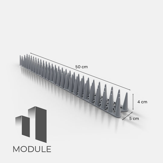 Module Ακίδες Απώθησης Πουλιών / Γατών / Τρωκτικών 79gr 0.5x0.05m