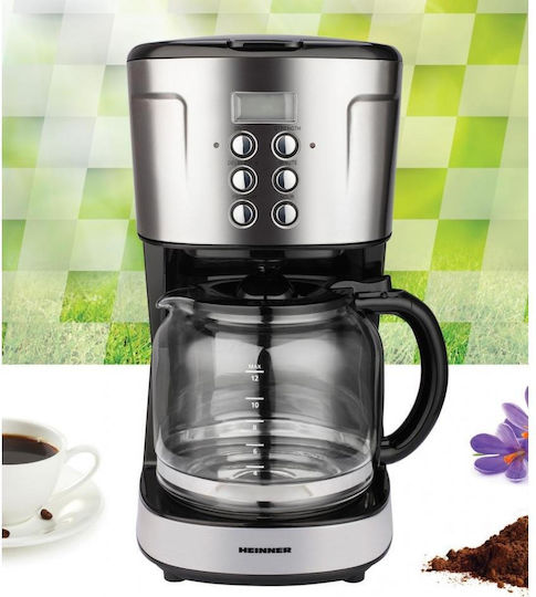 Heinner Προγραμματιζόμενη Καφετιέρα Φίλτρου 900W Silver