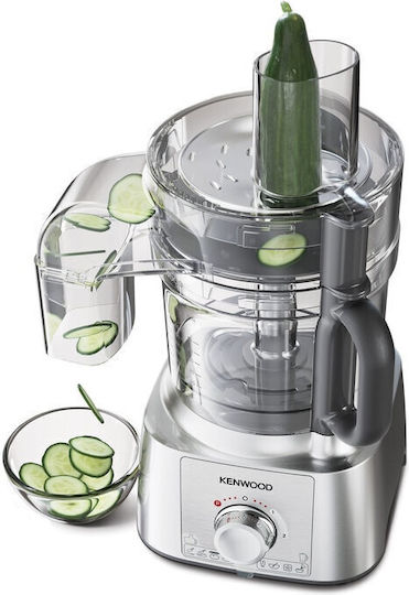 Kenwood Πολυμίξερ 1000W με Κάδο 3lt και Κανάτα Μπλέντερ Ασημί