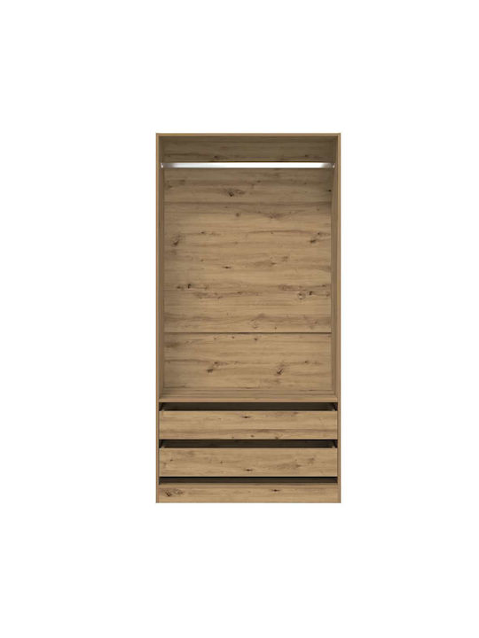 vidaXL Kleiderständer Braun 100x50x200cm