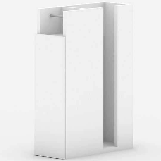 AS1141 Ντουλάπι Μπάνιου 17x42x66cm Μελαμίνης Λευκό