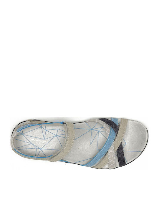 Flache Sandalen für Damen in Beige Farbe