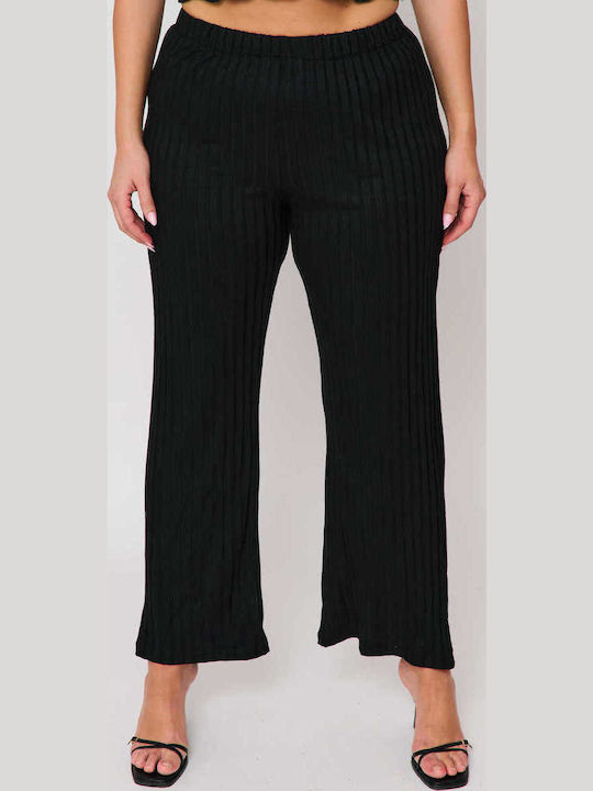 Women's Trousers with Rubber Band Ecru