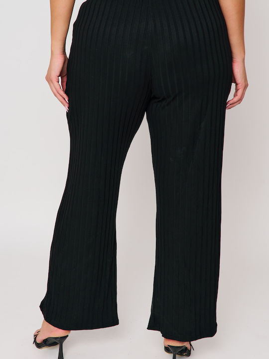 Women's Trousers with Rubber Band Ecru