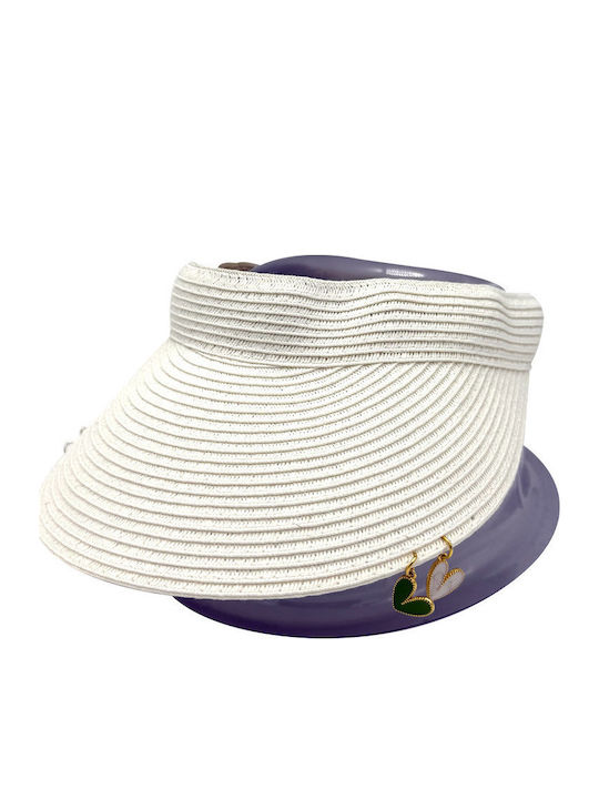 LiebeQueen Γυναικείο Καπέλο Visor Λευκό
