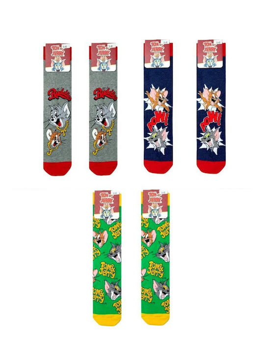 Disney Tom + Jerry Κάλτσες Πολύχρωμες 3Pack