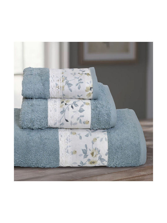 Lino Home Bath Towel Set 3pcs Agne Grey Weight 500gr/m²