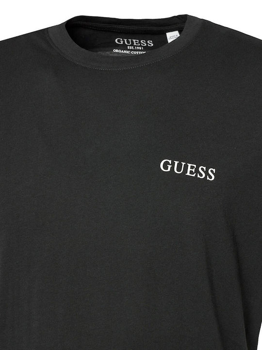 Men's Undershirts Short-sleeved in Black Color 3Pack