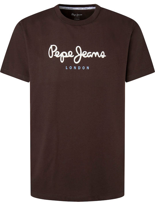'eggo' T-shirt Καφέ