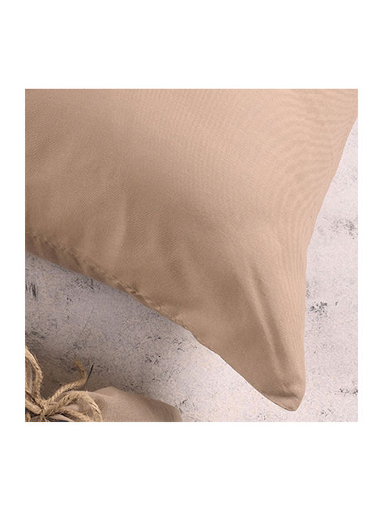 Melinen Παπλωματοθήκη Βαμβακερή Μονή 160x245 Urban Beige